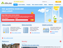 Tablet Screenshot of ablak.cz